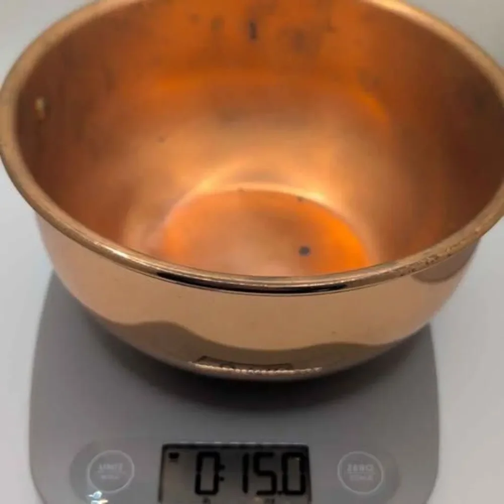 Vintage Atlas Metal Spinning Co Copper Mixing Bowl 7